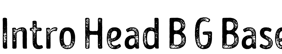 Intro Head B G Base Font Download Free